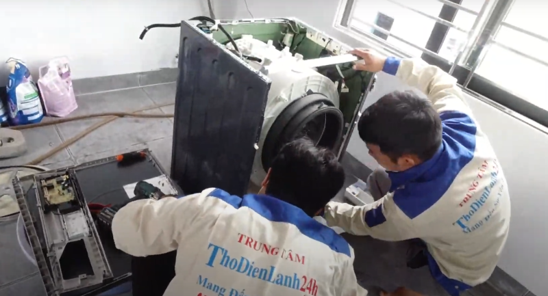 Khu vực phục vụ sửa máy giặt của ThoDienLanh24h tại Hoàng Mai
