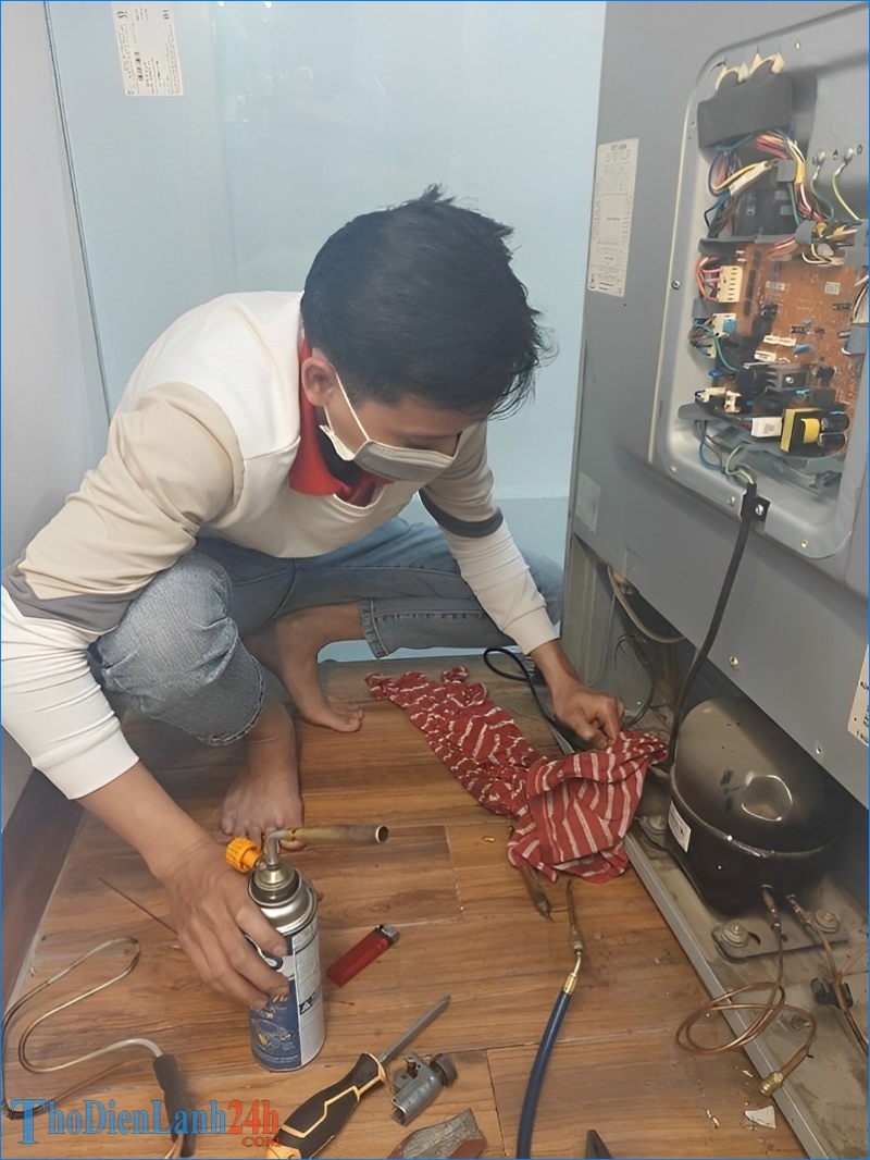 Quy trình sửa tủ lạnh tại ThoDienLanh24h Đống Đa chuyên nghiệp